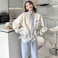 维雨高端产后孕妈哺乳月子服11-12月份产妇10-9可外穿孕妇睡衣女