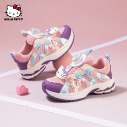 Hello Kitty 童鞋女童运动鞋儿童女鞋旋纽扣鞋