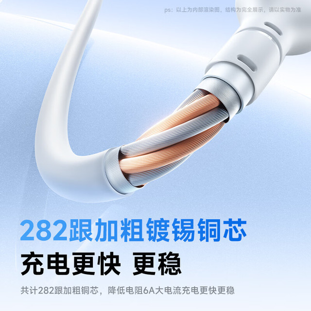 倍思 超级快充 Type-c数据线  Type-C USB-A 100W PVC 6A 1.5m