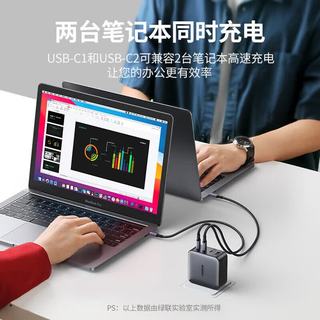 绿联 X564 100W氮化镓充电器 白色