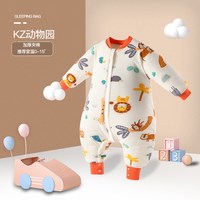 阳阳韩韩 婴儿加厚睡袋动物园款 120码