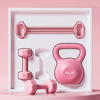 移动端：Ma fitness 哑铃女士健身家用2kg软壶铃6公斤二合一居家瑜伽运动器材全套组合
