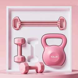 Ma fitness 哑铃女士健身家用2kg软壶铃6公斤二合一居家瑜伽运动器材全套组合