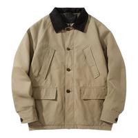 马登 美式复古Safari猎装夹克 加厚保暖棉服
