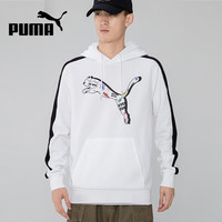 PUMA 男款连帽宽松套头衫舒适透气运动休闲上衣 534513-02 L码
