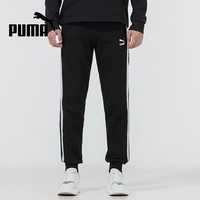 PUMA 时尚运动裤透气针织休闲卫裤束脚长裤534982-01 XL