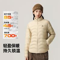 安踏 雪壳羽绒服丨鹅绒轻薄羽女士冬季户外保暖内胆休闲运动上衣女