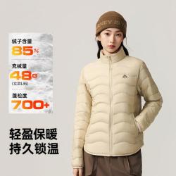 安踏 雪壳羽绒服丨鹅绒轻薄羽女士冬季户外保暖内胆休闲运动上衣女