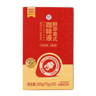 盒马 鲜萃意式咖啡液 300g（15g*20条）