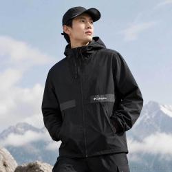 Columbia 春秋季连帽夹克男装上衣时尚潮流舒适休闲户外日常出行运动外套