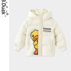 B.Duck 儿童羽绒服短款冬季宝宝加厚白鸭绒外套