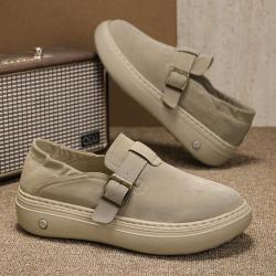 木林森 轻便舒适男布鞋一脚蹬休闲鞋男厚底板鞋男鞋