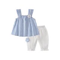 jellybaby 女童夏季纯棉吊带两件套