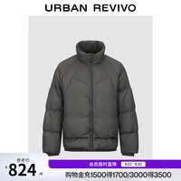 UR 时尚休闲立领绗缝拉链羽绒服UMF160066