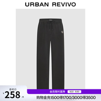 UR 刺绣松紧腰抽绳阔腿裤 UUV660071
