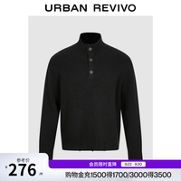 UR 简约立领纽扣针织衫 UUV960026