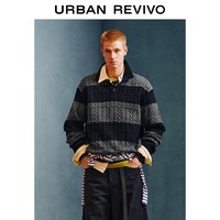 UR 男休闲撞色针织衫 UUV960024