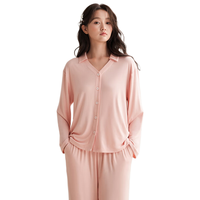 安之伴 优可丝材质 糖果粉 M码 女士家居服套装