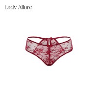 LADYALLURE 蕾丝镂空蝴蝶结女士内裤