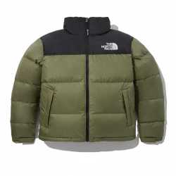 北面 TNF1996抹茶绿保暖男女情侣同款短款运动秋冬羽绒服NJ1DP75H