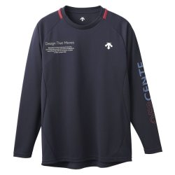 迪桑特 日本直邮DESCENTEVOLLEYBALL 字母休闲长袖T恤 男女同款 DV4FLT01