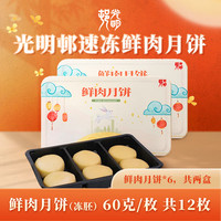 光明村 速冻鲜肉月饼 60g*12枚*2盒