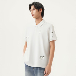 gxgjeans 满身刺绣polo衫