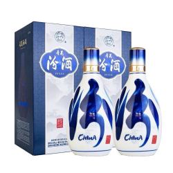 3人团 山西汾酒青花20 清香型53度白酒500ml*2瓶 新老款随机 送礼袋