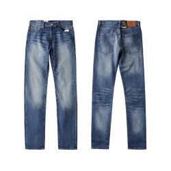Levi's 512系列水洗蓝色修身锥形牛仔裤