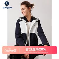 navigare 意大利小帆船连帽羽绒夹克女冬季户外三防羽绒服防水防污登山外套