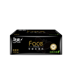 洁柔 黑face抽纸3层 100抽*2包