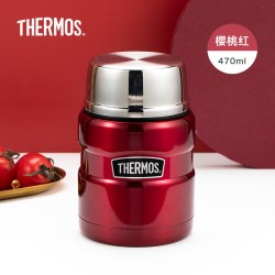 THERMOS 膳魔师 SK3000 便携不锈钢焖烧罐 470ml 深蓝色(MB) 附汤勺