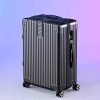 移动端：MUSIC TRAVELS 拉杆箱行李箱旅行箱万向轮铝框20女男学生结实耐用密码皮箱子24寸