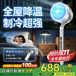 欧瑞氏 德国欧瑞氏）2026超静音空气循环扇智能语音大风量摇头电风扇负离子家用落地扇卧室一级能