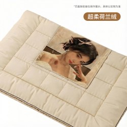 千赢 diy照片抱枕被定制真人来图定做女生送男友空调毯二合一被子两用