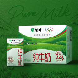 蒙牛 3.2g蛋白质 纯牛奶 250ml*16盒