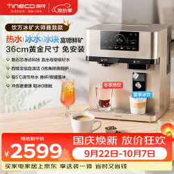 添可 冰块加热净水器饮万冰矿大师雅致款家用净水机台式免安装冰饮冷热一体直饮机温度调节方便水流大