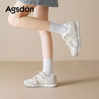 百亿补贴：奥古狮登 厚底德训鞋女2026新款秋季轻便休闲小白鞋户外登山跑步鞋