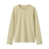 無印良品  無印良品 MUJI 女士圆领长袖T恤 BBC01A1S 黄色 L