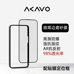 爱否开物 爱否冰糖AR抗反射清透膜适用于iPhone 14苹果13Pro Max高清磨砂游戏电竞保护膜
