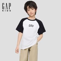 百亿补贴:Gap 男女大小童2026春季新款纯棉logo印花插肩袖短袖T恤儿童装