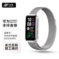 小皮匠适用华为手环10表带米兰尼斯表带华为手环9不锈钢金属表带华为手环8磁吸手表带 NFC版/标准版通用