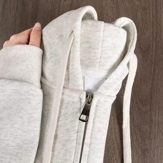 NASAOVER 美式休闲拉链连帽卫衣
