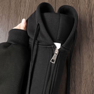 NASAOVER 美式休闲拉链连帽卫衣