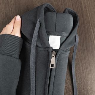 NASAOVER 美式休闲拉链连帽卫衣