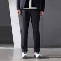 FILA 男装健身运动休闲裤男士基础简约舒适百搭高弹直筒针织长裤