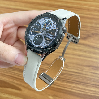 适用华为GT4表带GT3/2智能手表Watch4/3pro磁吸扣商务男女款真皮
