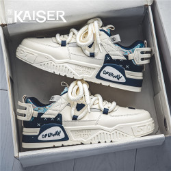凯撒 KAISER/凯撒·男鞋夏季时尚百搭休闲板鞋子男款防滑耐磨运动小白鞋
