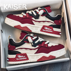 凯撒 KAISER/凯撒·男鞋时尚百搭运动休闲板鞋男士厚底增高青少年小白鞋