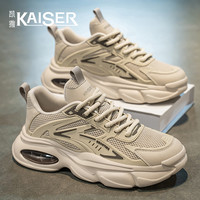 凯撒 KAISER/凯撒·男鞋新款透气厚底运动网面鞋男士时尚百搭休闲老爹鞋